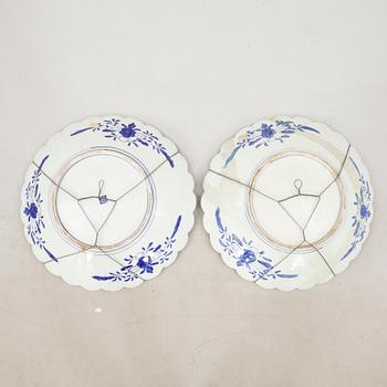 Practical bowls 2 pcs Japan Meiji (1868-1912) porcelain.