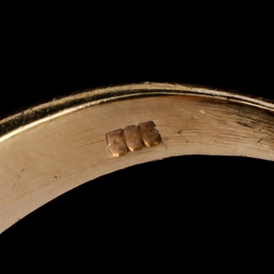 RING, 14k guld och vitguld med briljantslipad diamant ca 0.30 ct. Vikt 6 g.