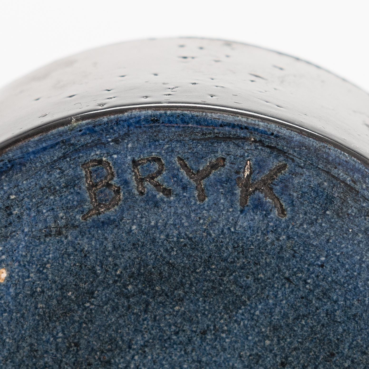 Rut Bryk, skål, stengods, signerad BRYK.