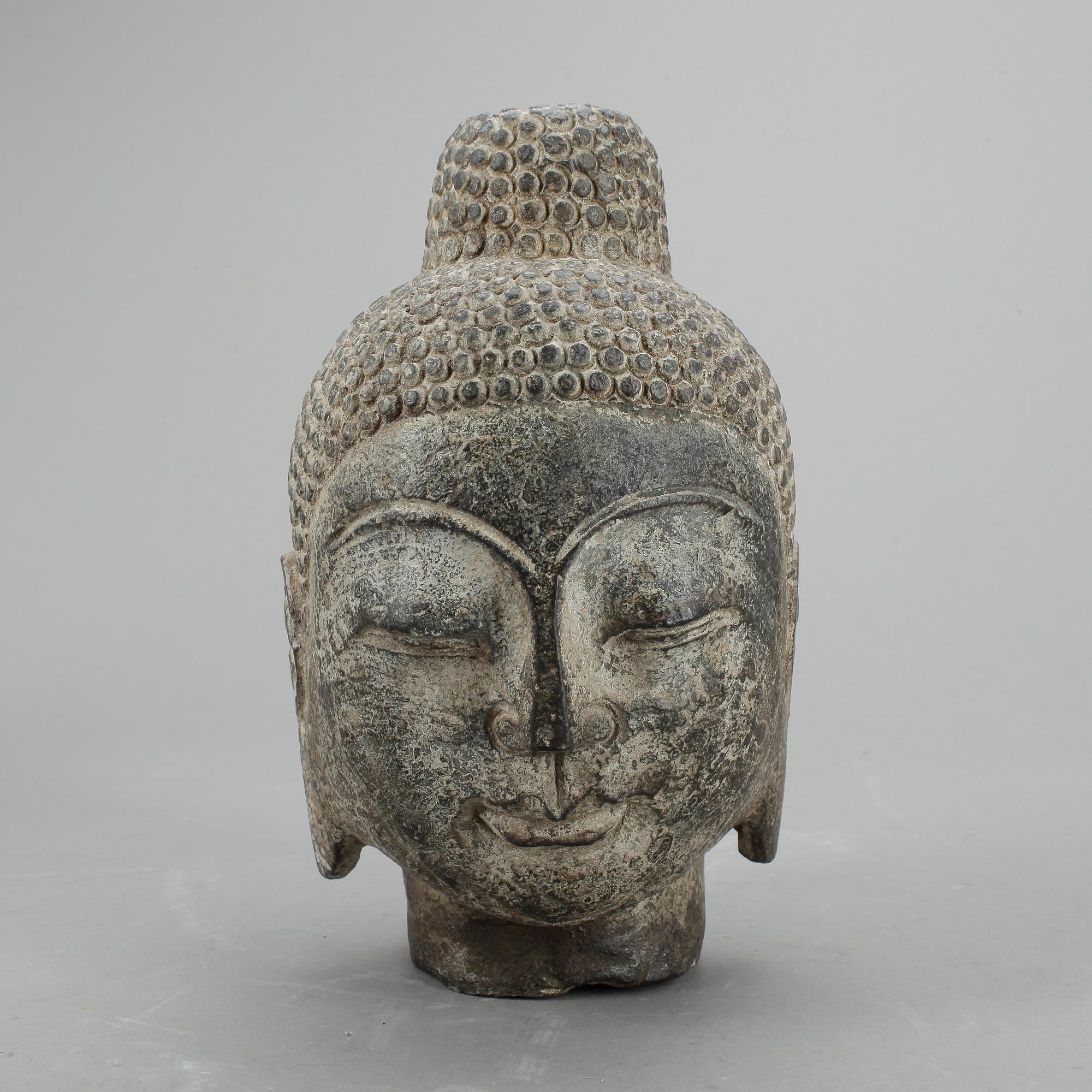STENHUVUD, Buddha, Asien 1900-tal.