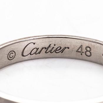 Cartier, ring, "1895", platina och en diamant ca 0.009 ct.