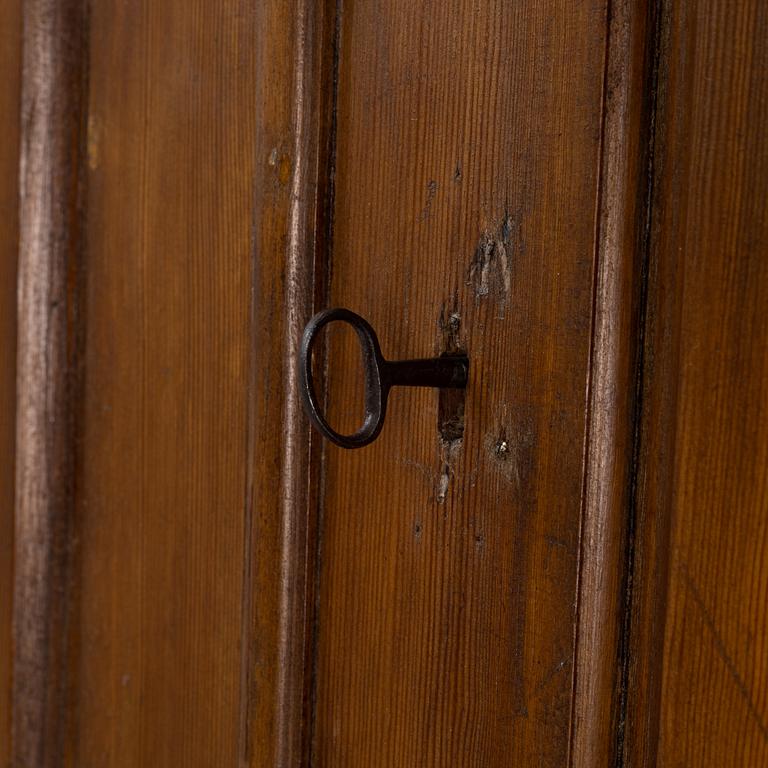 An 18(19th century pinewood  writing cabinet.