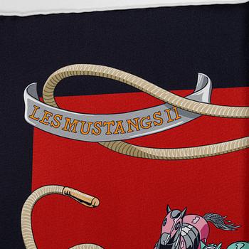 Hermès, scarf, "Les Mustangs II".