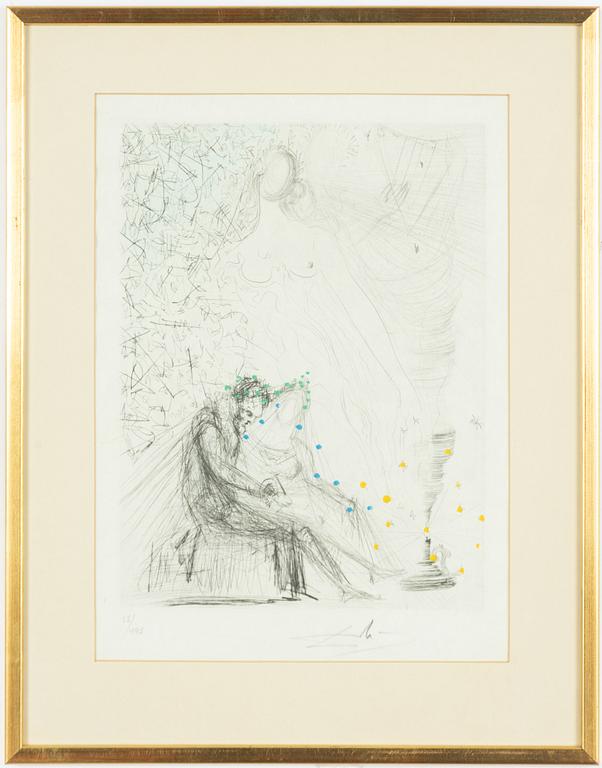 Salvador Dalí, "Le Coupleà la bougie" From "Les Amours de Cassandre".