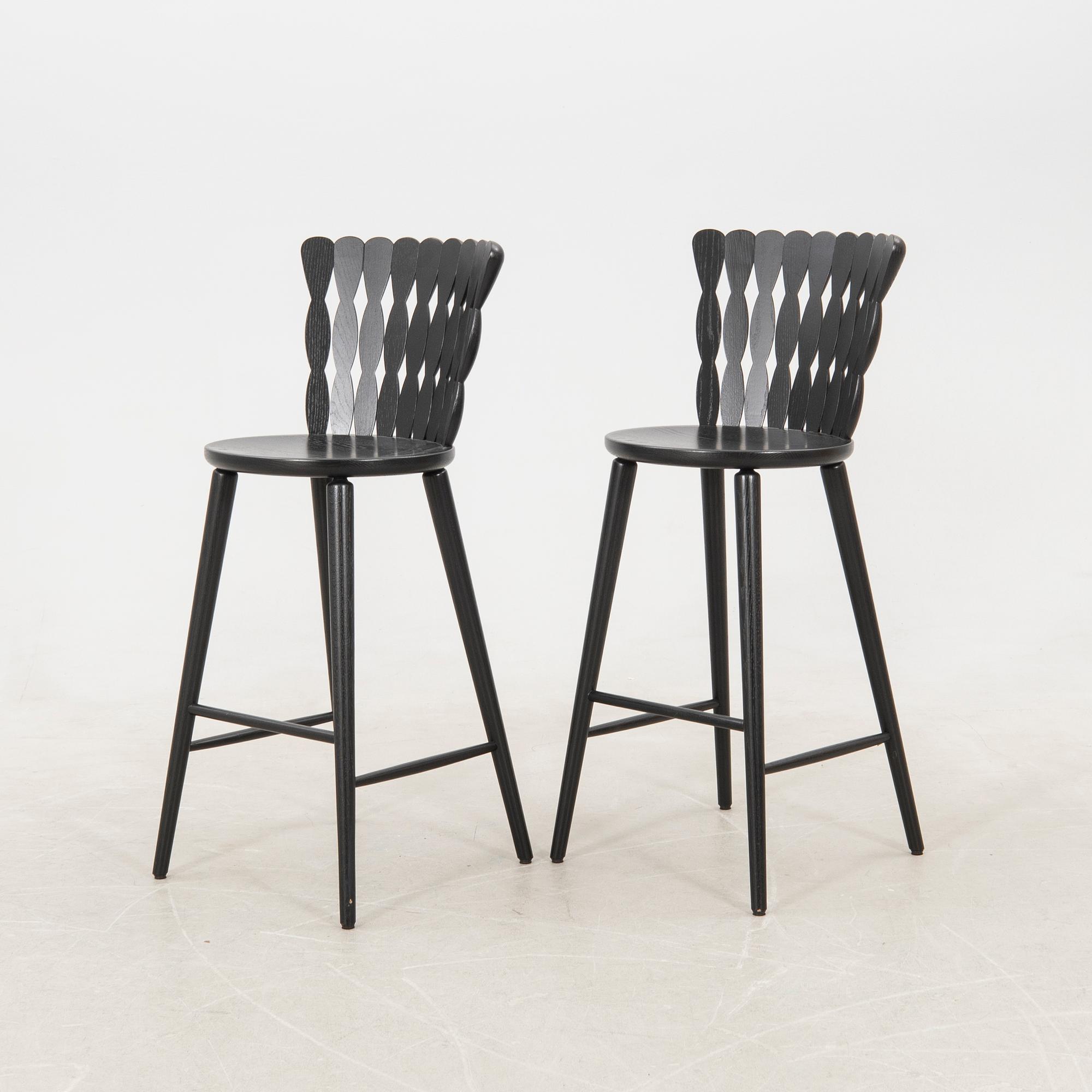 Lisa Hilland, Barstools a pair "Spira" for Mylhta 2000s.