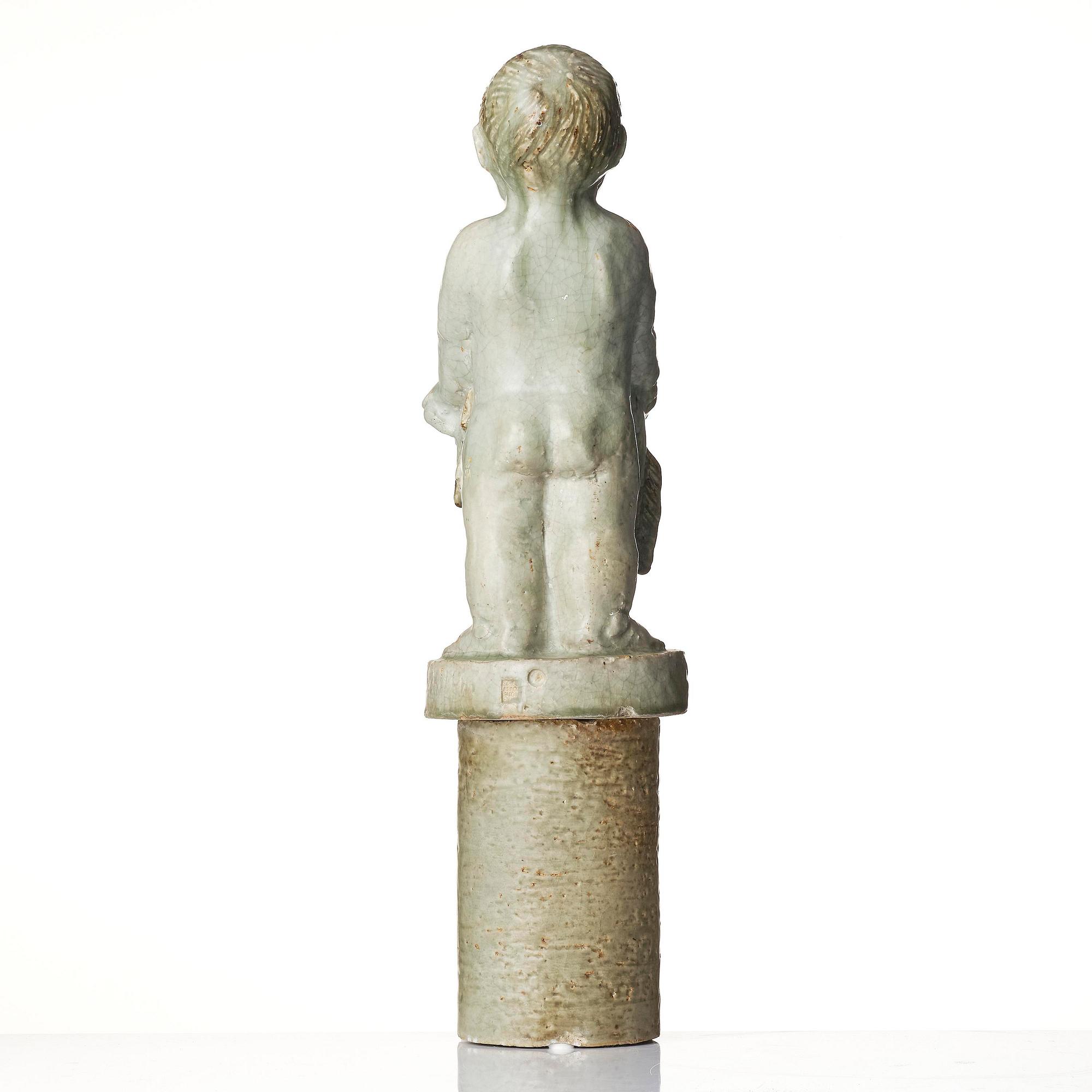 Michael Schilkin, a stoneware sculpture, in two parts, Arabia, Finland, 1940s.