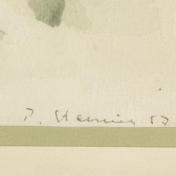 PER STENIUS, mixed media, two, signed P. Stenius and dated 57 and 59.