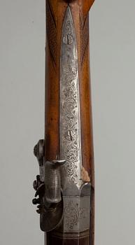 SLAGLÅSGEVÄR, Christoph Funk in Suhl, Tyskland 1800-talets mitt.