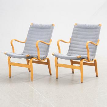 Bruno Mathsson, armchairs, a pair, "Eva", DUX, late 20th century.