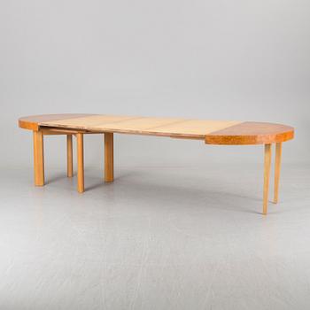 A set of eight chairs and a dining table 'Birka' by Axel Einar Hjorth, Nordiska Kompaniet, 1930s.