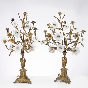 Candelabra, a pair, France, second half of the 19th century.