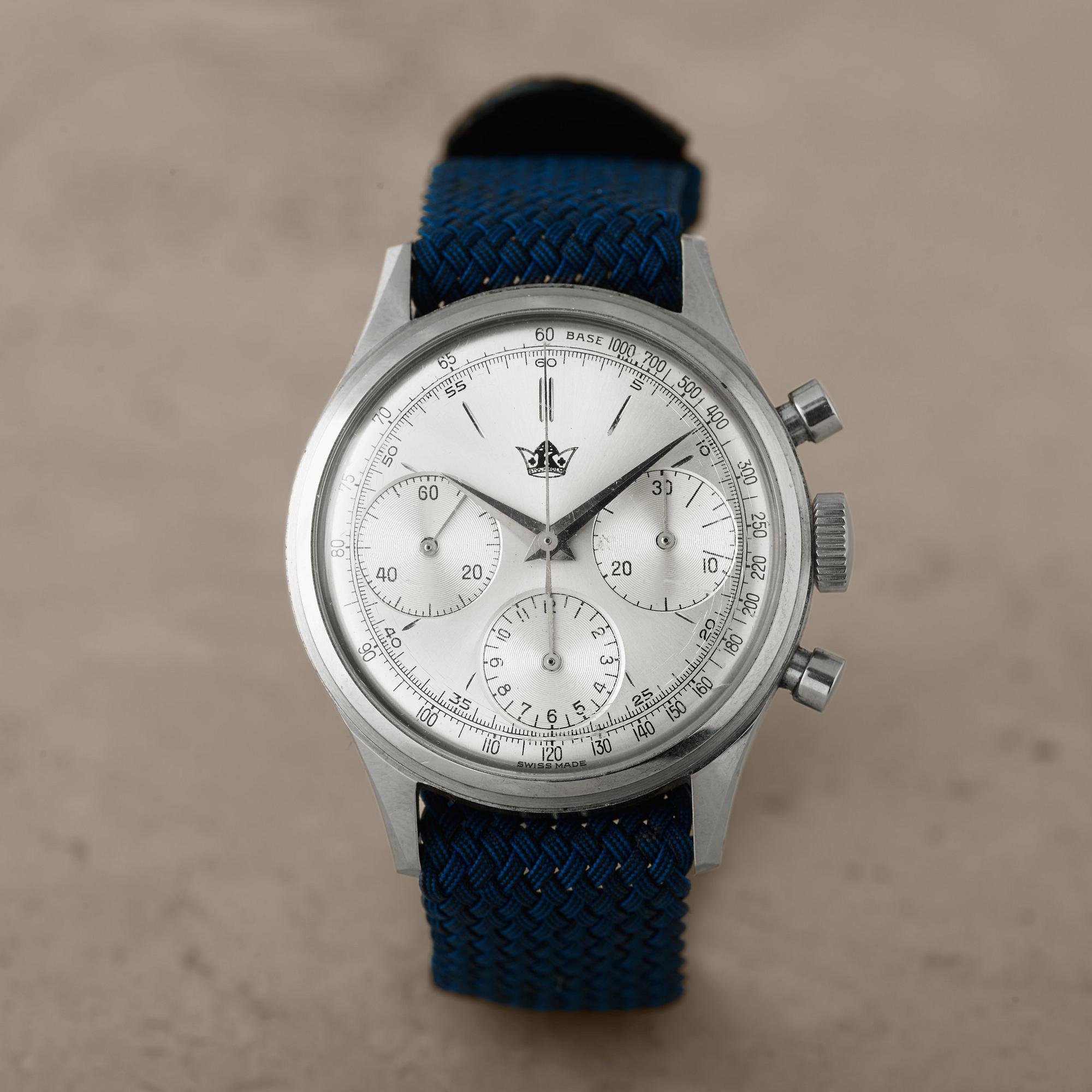 KRONOMETER STOCKHOLM, "Base 1000", kronograf, armbandsur, 36 mm,