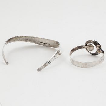 Necklace and bangle silver, Alton.
