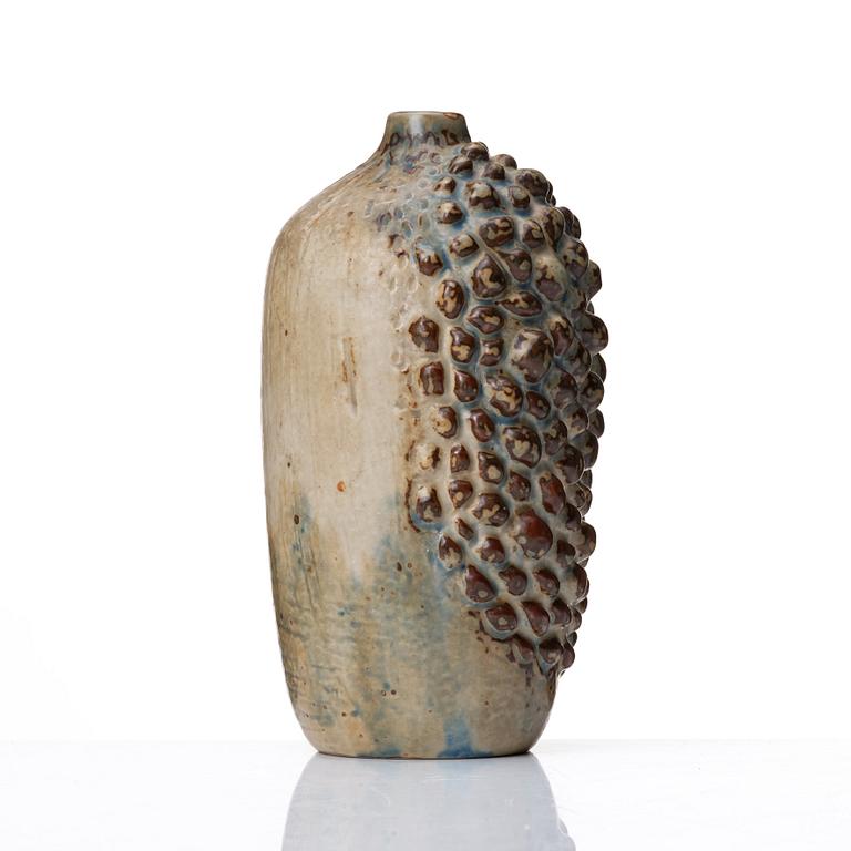 Axel Salto, a Sung glazed 'budding style' stoneware vase, Royal Copenhagen, Denmark 1947.