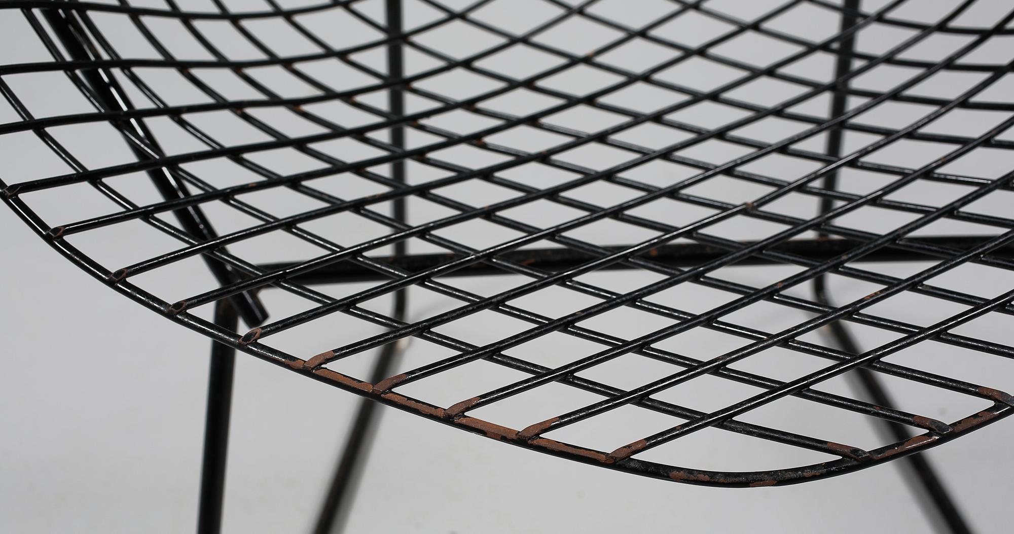 FÅTÖLJ, "Diamond chair", Harry Bertoia, 1900-talets tredje kvartal.