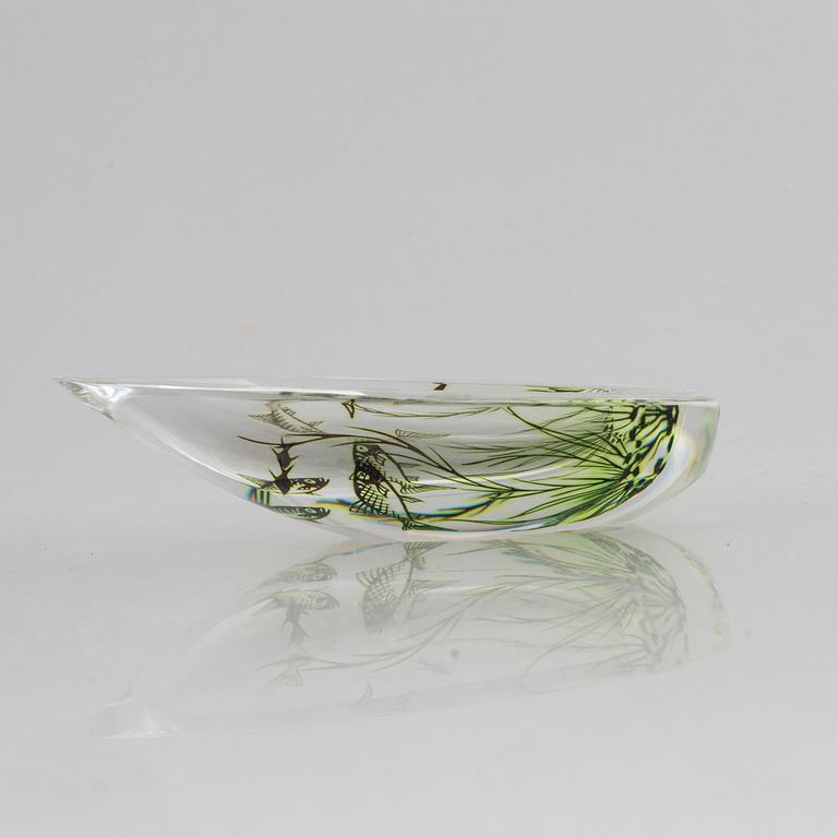 Edward Hald, a glass dish, Orrefors.