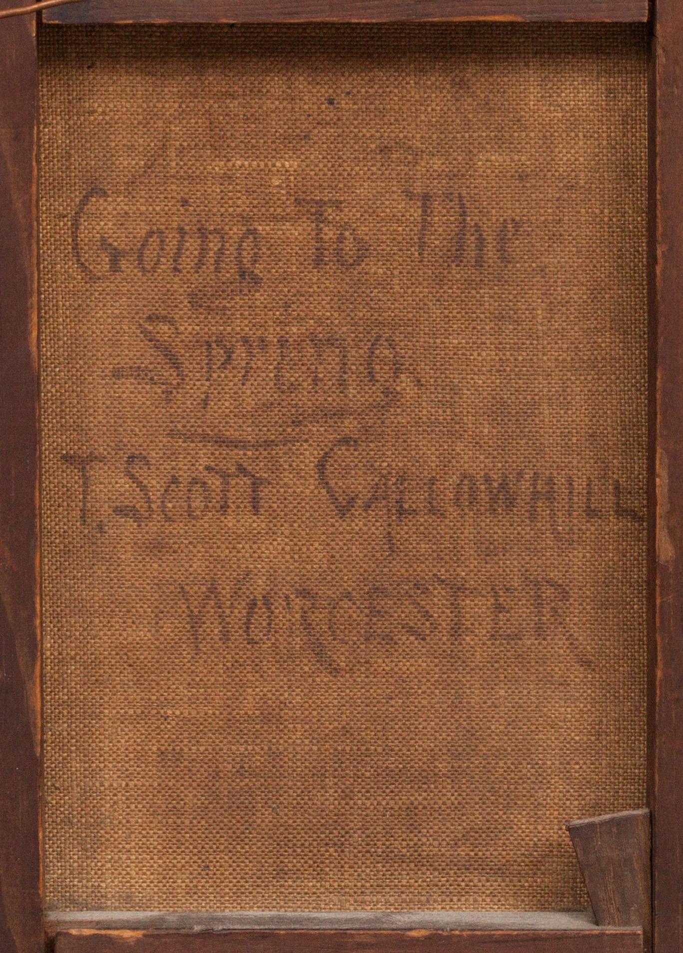 THOMAS SCOTT CALLOWHILL, oljemålning på duk, signerad.