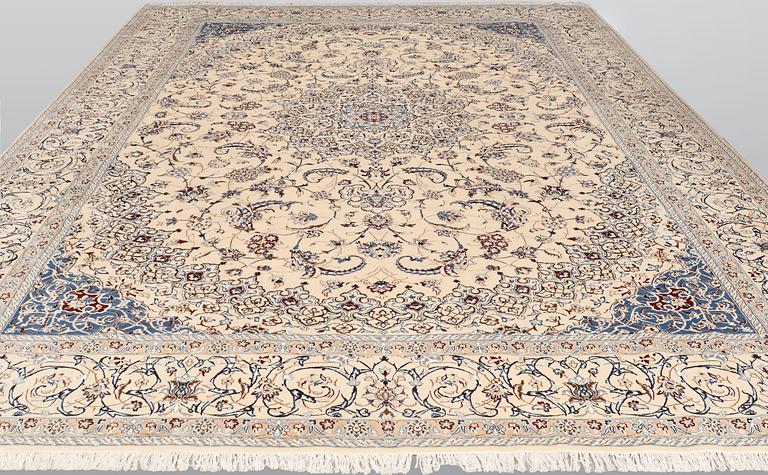 Matta, Nain Part Silk, S.K 9 LAA, Ca: 500,000 knutar/kvm, ca 480 x 338 cm.