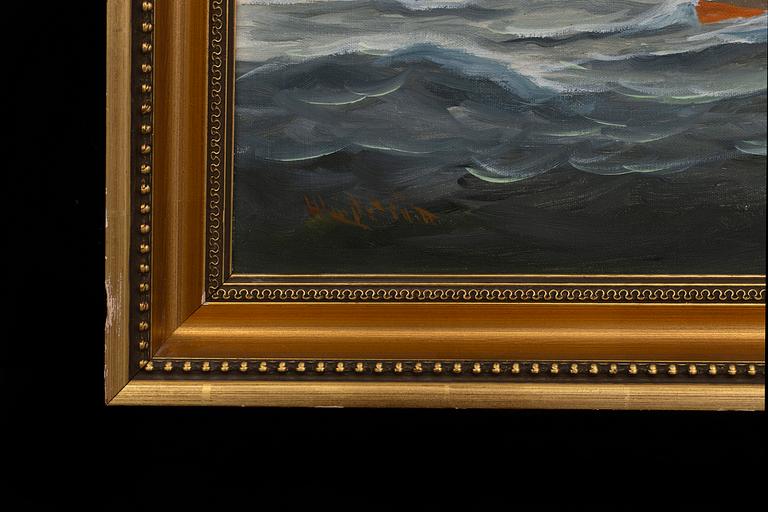 Hubert Lindström, oil on canvas.