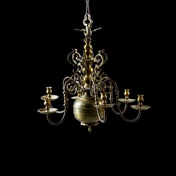 LJUSKRONA, s k Malmkrona, barockstil, 1900-tal, höjd ca 65 cm.