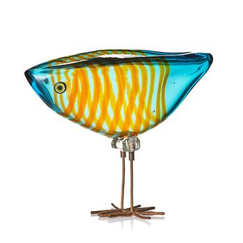 26. Alessandro Pianon, a "Pulcino" glass sculpture of a bird, Vetreria Vistosi, Italy, 1960s.