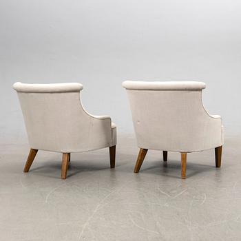 Fåtöljer, ett par, 1900-tal mitt.