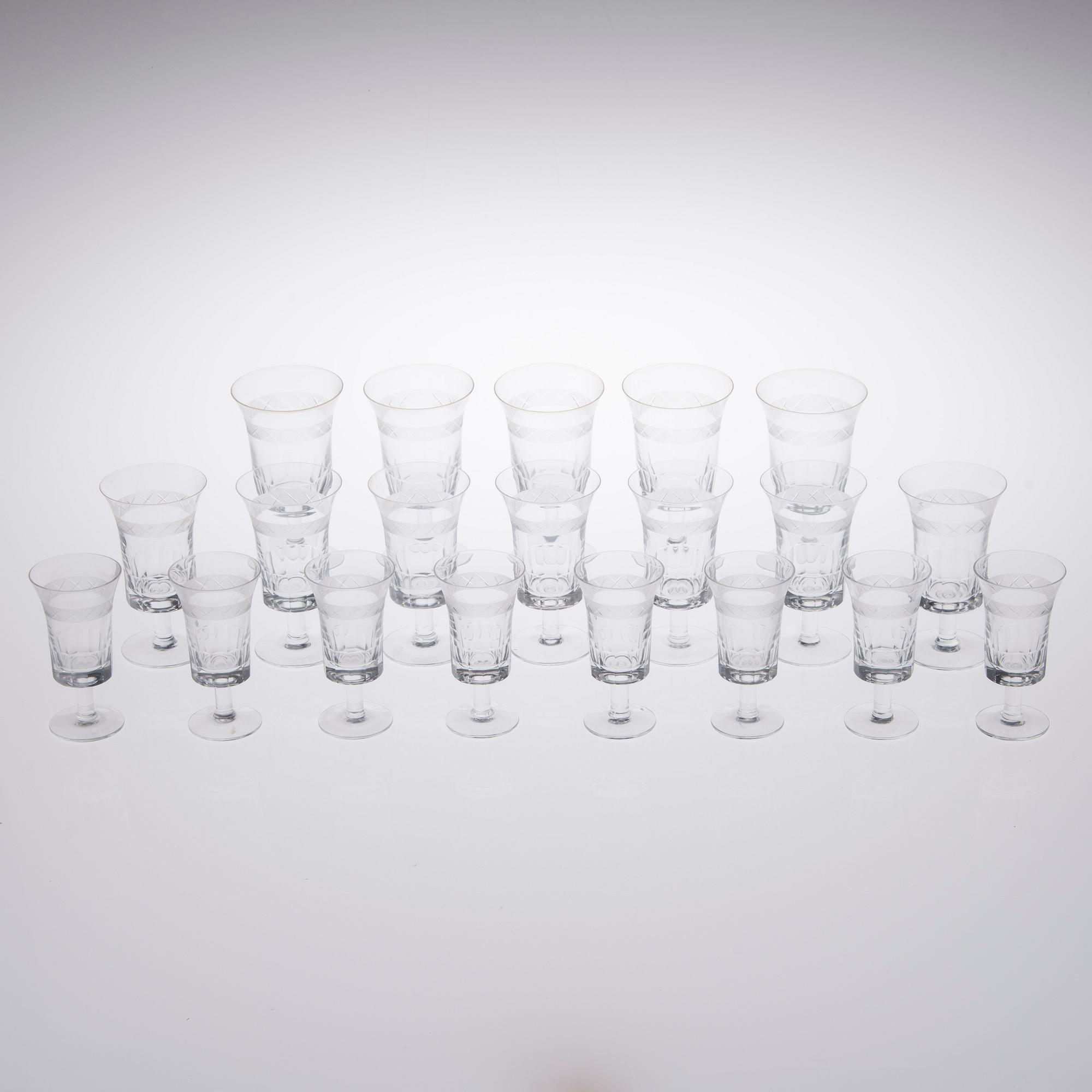 GLASSERVIS, 20 DELAR, "Antica", Notsjö.
