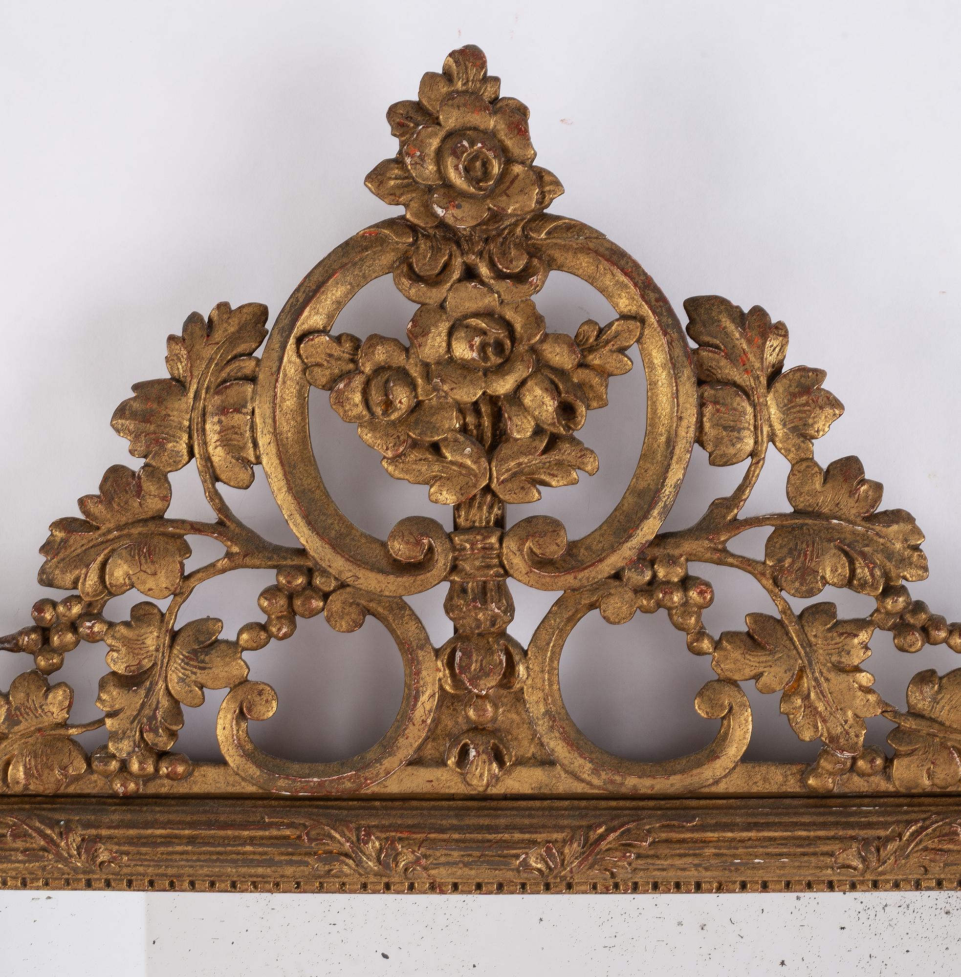 A pair of Danish mirrors, 18th Century.
