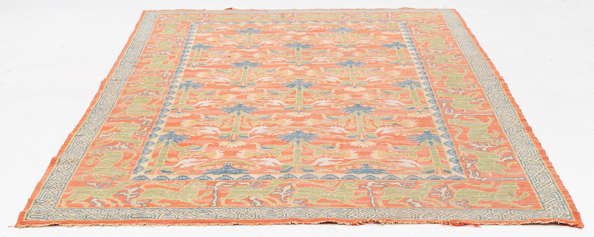 A semi-antique Spanish carpet, possibly Madrid, c 298 x 193 cm.