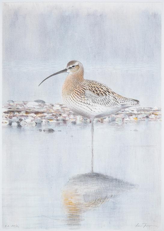 Lars Jonsson, portfolio "Strandspeglingar" with 5 lithographs in colour, signed EA XIV/XL.