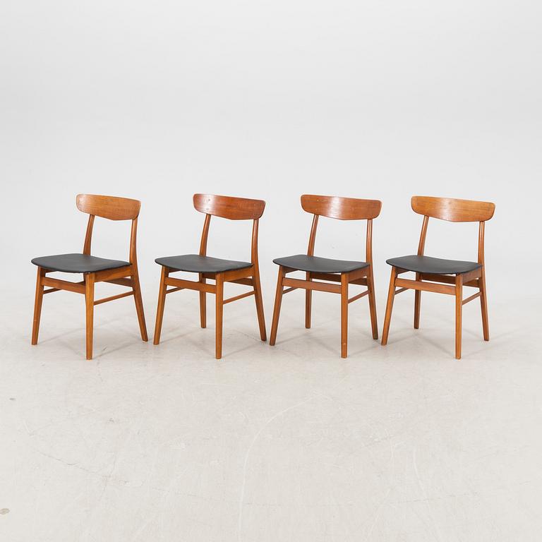 A set of 10 1960s Farstrup teak dining chairs.