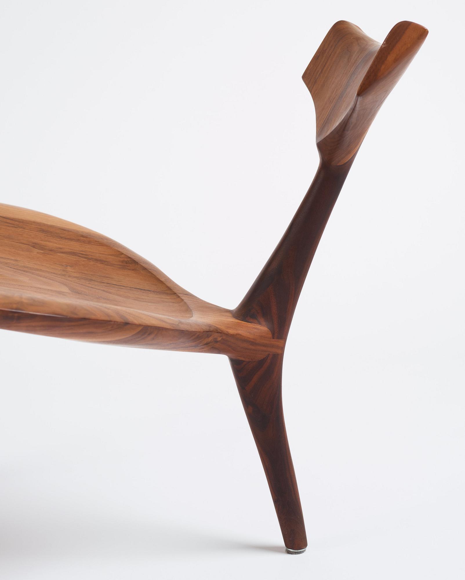 Morten Stenbæk, a "Whale Chair", No. 17, his own studio, Denmark, 2018.
