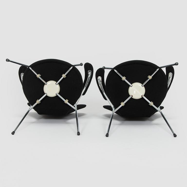Arne Jacobsen, stolar, 7 st, "Sjuan", Fritz Hansen, Danmark, 1900-talets slut.