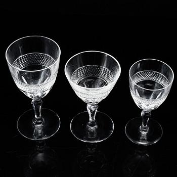 An Edward Hald part 'Rio' glass service, Orrefors (28 pieces).