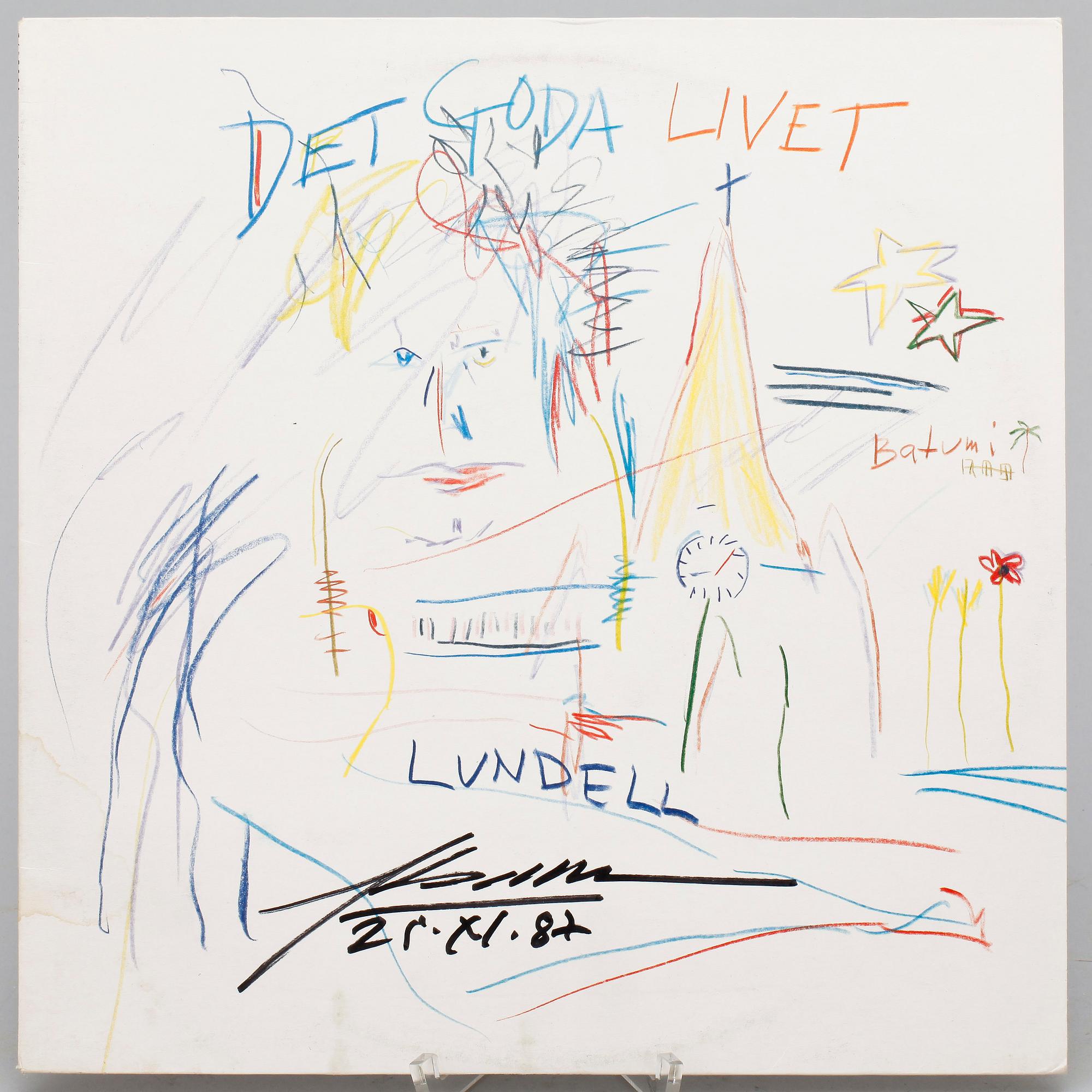 AUTOGRAF, egenhändigt signerad av Ulf Lundell, 1987.