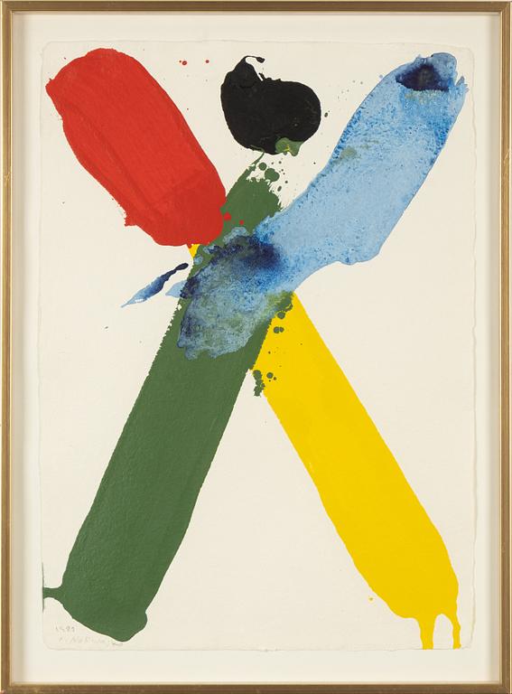 Jan Naliwajko, mixed media on paper, signed and dated 1989.