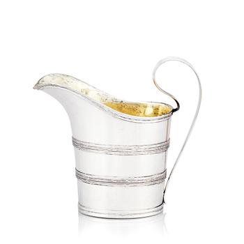 A Swedish Gustavian late 18th Century parcel-gilt silver Creamer, mark of Sven Pihlgren, Jönköping 1799.