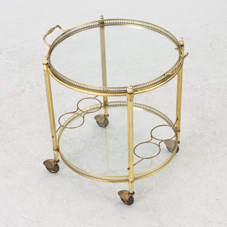 Serving cart, late 20th century.