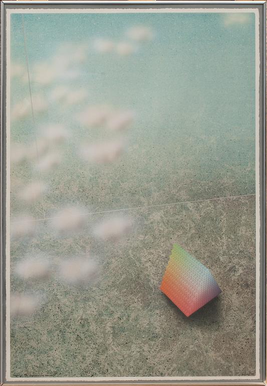 BECK & JUNG, computer ink plot, signerad, daterad 1982 och numrerad.