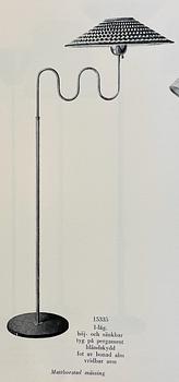 Harald Notini, golvlampa, modell "15335", Arvid Böhlmarks Lampfabrik, 1940-tal.