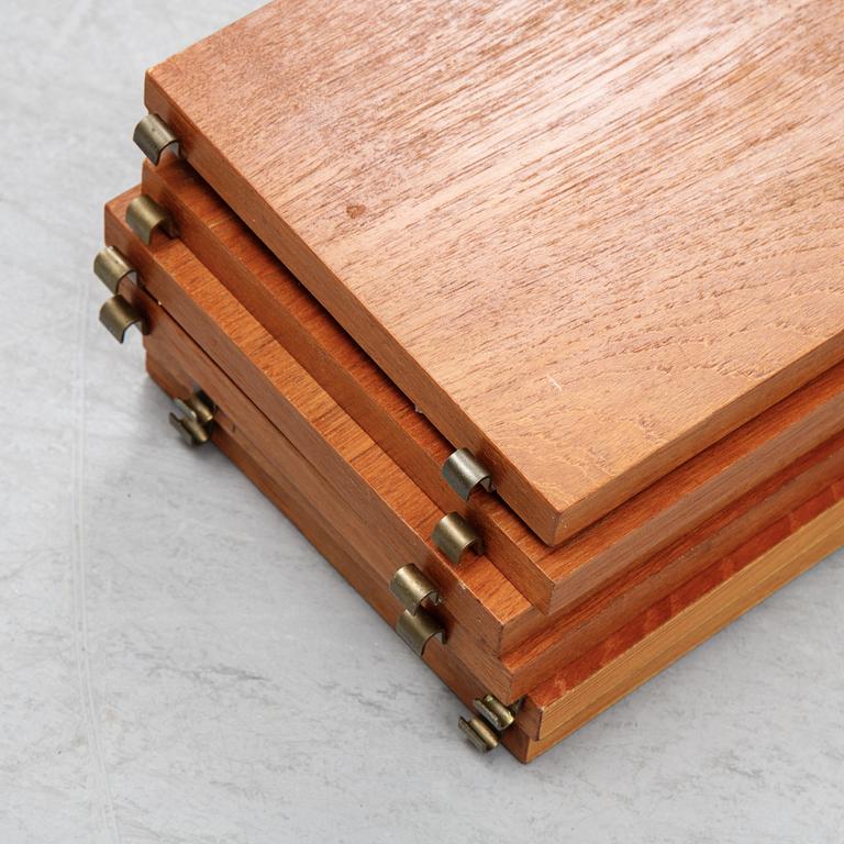 Nils Strinning, a 'String' teak veneer book shelf system.