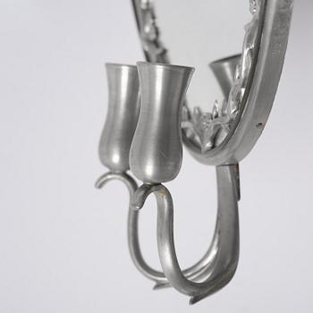 Firma Svenskt Tenn, spegellampett, tenn, modell "A 245", Stockholm, 1928.