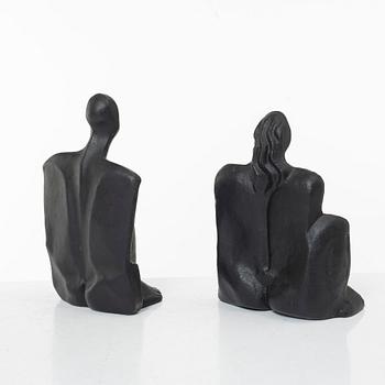 Marita Norin, Bookends, a pair, signed.