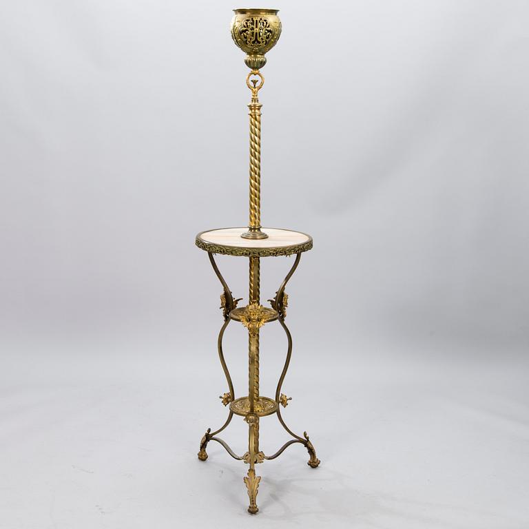 A late 19th century floor lamp.