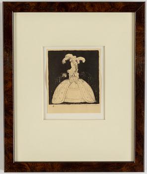 JOHN BAUER, lithograph, signed John Bauer and numbered 5. in pencil.