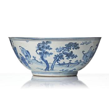 Praktskål, porslin. Mingdynastin, Chongzhen (1627–1644).