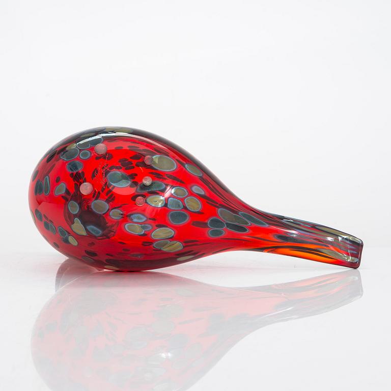 Oiva Toikka, A glass bird, signed O. Toikka Nuutajärvi.