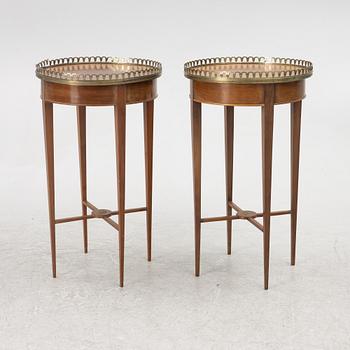 A pair of Gustavian style side tables, Sweden, around 1900.