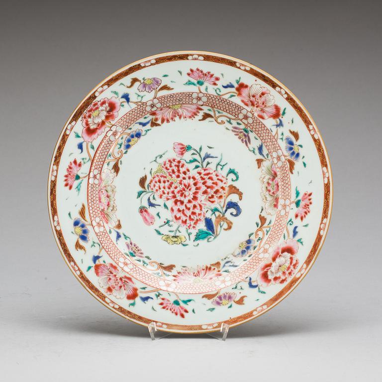 FAT, porslin, famille rose,  Kina, Qianlong (1736-95).