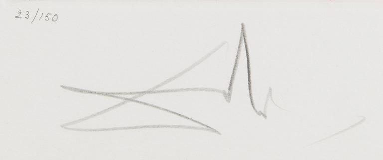 SALVADOR DALÍ, etsaus, signeerattu ja numeroitu 23/150.